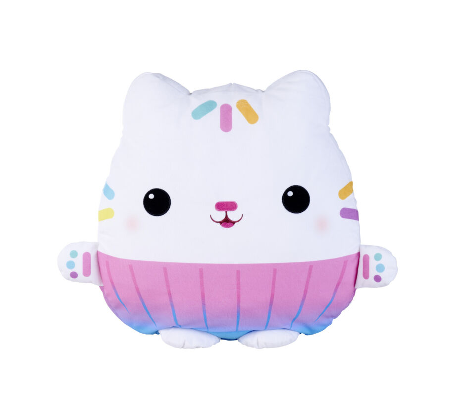 Gabby et maison magique - coussin cakey chat - 50 cm 